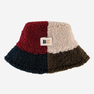 【30%OFF!】BOBO CHOSES AW23 / Color Block sheepskin hat / DROP2