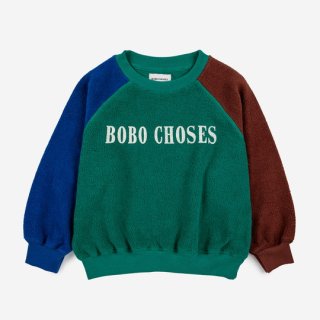 40%OFF!BOBO CHOSES AW23 / Bobo Choses Color Block sweatshirt / 2-3Y, 6-7Y, 8-9Y