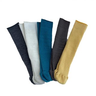 MOUN TEN. / wool / cotton rib tube socks 