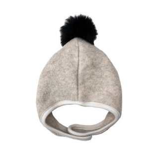 chocolatesoup / FLEECE POMPOM BONNET / Beige