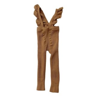 condor / Warm cotton leggings with flounced suspenders / 688