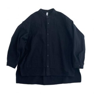 MOUN TEN. / organic cotton pocket shirt / black
