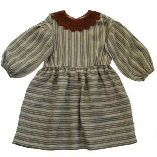 KalinkaKids / Silvia Dress / Green Stripes