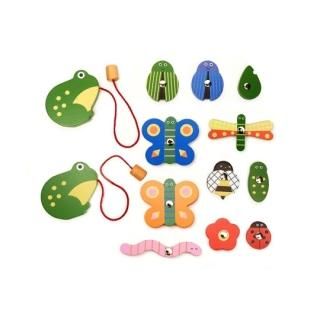 ں١KIKKERLAND / Catch A Bug Wooden Fishing Game