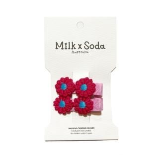 ں١Milk  Soda / CHAMOMILE HAIR CLIP / PINK