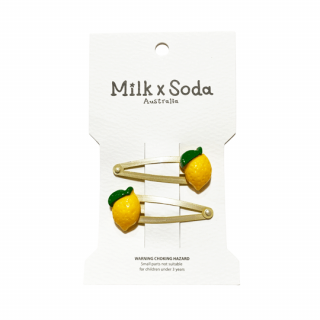 ں١Milk  Soda / LEMON HAIR CLIP / YELLOW