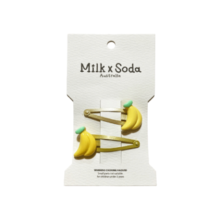 Milk  Soda / BANANA HAIR CLIP / YELLOW