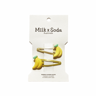 ں١Milk  Soda / BANANA HAIR CLIP / YELLOW