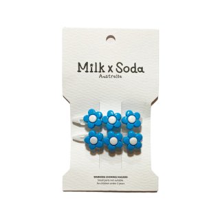 Milk  Soda / DAISY TRIO HAIR CLIP / BLUE