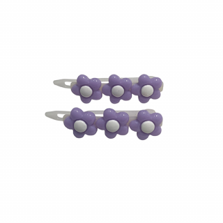 ں١Milk  Soda / DAISY TRIO HAIR CLIP / PURPLE