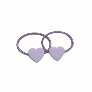 ں١Milk  Soda / SWEET HEART HAIR TIE / LILAC
