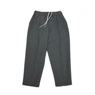 MOUN TEN. / polyester canapa 1tuck pants / charcoal