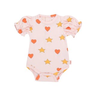 TINYCOTTONS SS24 / HEARTS STARS BODY / pastel pink / baby / 6M
