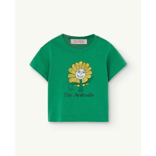The Animals Observatory / ROOSTER BABY T-SHIRT / Green_Flower
