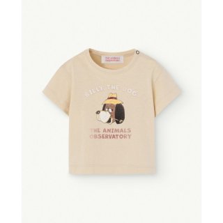 The Animals Observatory / ROOSTER BABY T-SHIRT / Beige_Billy the Dog