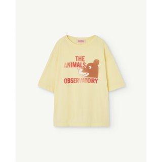 The Animals Observatory / ROOSTER OVERSIZE KIDS T-SHIRT / Soft Yellow_Bear