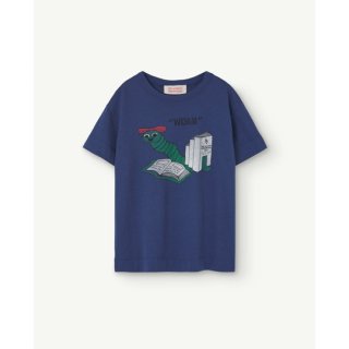 The Animals Observatory / ROOSTER KIDS T-SHIRT / Deep Blue_Worm