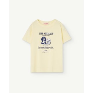 The Animals Observatory / ROOSTER KIDS T-SHIRT / Soft Yellow_Dogs
