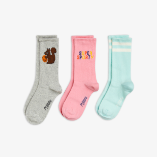 mini rodini / Super sporty 3-pack socks / Multi 