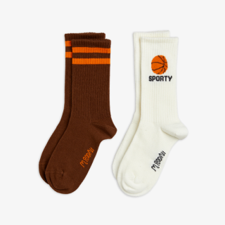 mini rodini / Basketball 2-pack socks / Multi 