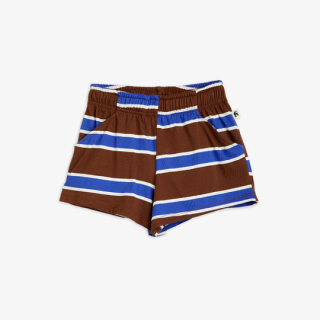 mini rodini / Stripe aop shorts / Brown