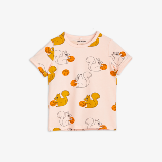 mini rodini / Squirrels aop ss tee / Pink