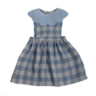 KalinkaKids / Cordelia Pinafore / Blue Check