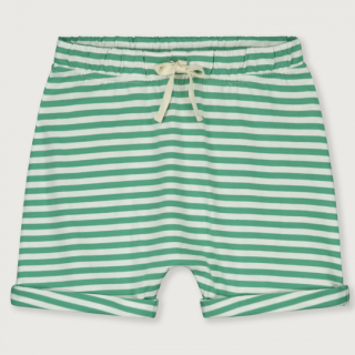 GRAY LABEL / Shorts GOTS / Bright Green / Off White Stripe