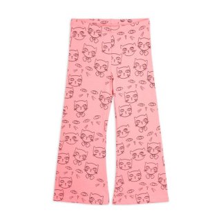 mini rodini / Cathlethes aop flared trousers / Pink