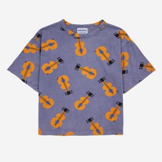 40%OFF!BOBO CHOSES SS24 / Acoustic Guitar all over T-shirt / DROP2