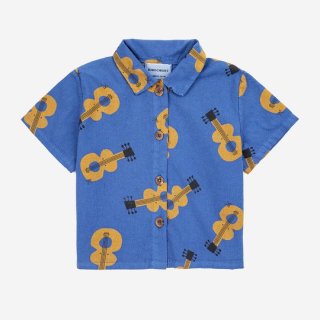 BOBO CHOSES SS24 / Baby Acoustic Guitar all over woven shirt / DROP2