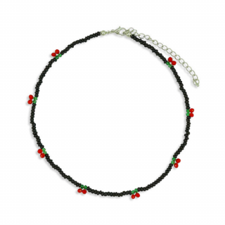 ں١Milk  Soda / CHERRY NECKLACE / BLACK