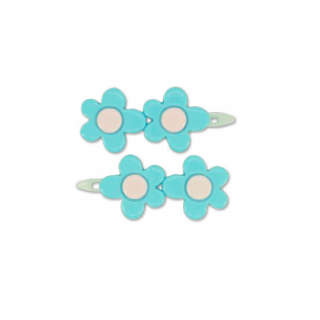 Milk  Soda / DOUBLE DAISY HAIR CLIP / BLUE  