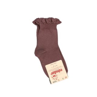 condor / Short socks with lace edging cuff / 174