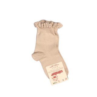 condor / Short socks with lace edging cuff / 304