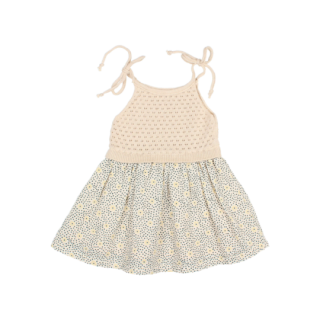 buho. / BB FLOWER DOTS DRESS - BOHO KNIT / SAND