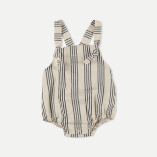 My Little Cozmo / Vintage stripes baby overalls / Ivory
