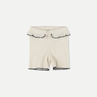 My Little Cozmo / Organic rib baby shorts / Ivory