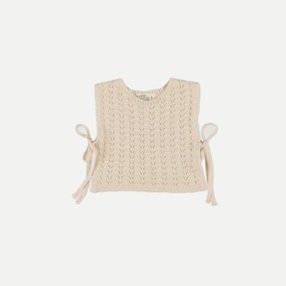 My Little Cozmo / Crochet tricot baby top / Ivory