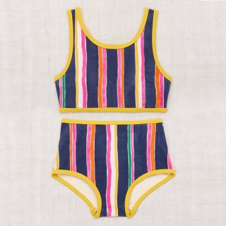 Misha&Puff / Swim Top&Brief Set - Moonlight Watercolor Stripe