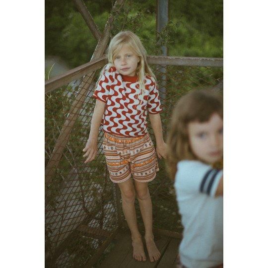 ボトムス misha&puff camp short 2y Misha&Puff / Camp Short - Dacha Stripe