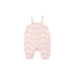 TINYCOTTONS SS24 / ZIGZAG BABY DUNGAREE / pastel pink