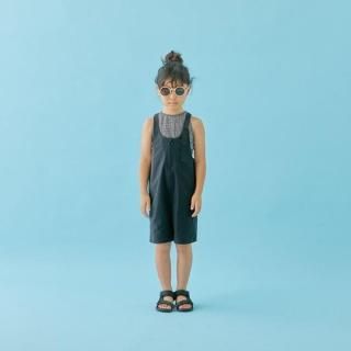 MOUN TEN. / stretch rip salopette / black  / 140cm