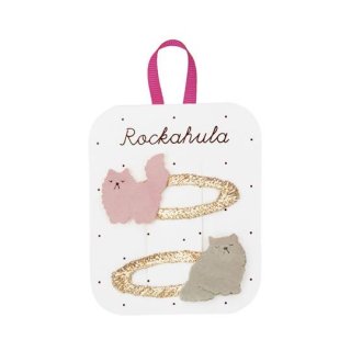 Rockahula Kids / Sour Puss Persian Cat Clips / PINK