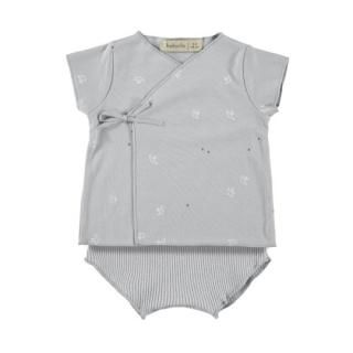 40%OFF!Baby clic / Top + bloomers / Oreneta Grey