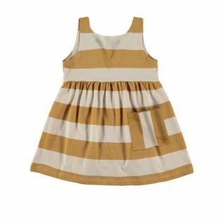 40%OFF!Baby clic / Dresses / Stripes Mustard Yellow