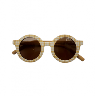 GRECH & Co. / Original Round Sunglasses / Buckwheat Plaid 120