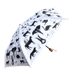 chocolatesoup / SUNSHADE FOLDING UMBRELLA / zoo / WH