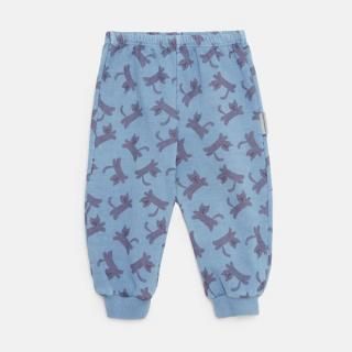 40%OFF!WEEKEND HOUSE KIDS / Cats all over baby sweatpants / Pastel Blue