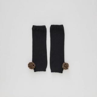 40%OFF!eLfinFolk / Ponpon Leg warmer / black